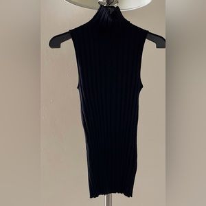 JCrew Ribbed Mock Neck Tank Top Size S